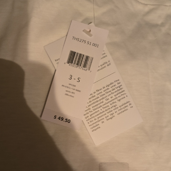 Lacoste Men's Classic White Tee - Picture 3 of 5
